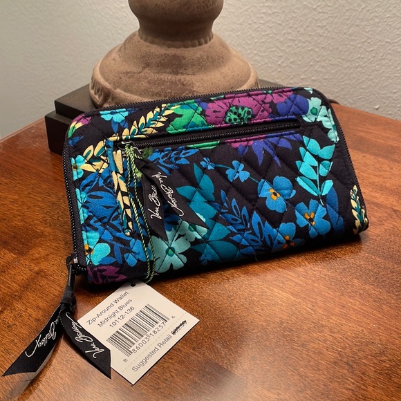 Vera Bradley Handbags - Vintage Vera Bradley Zip Around Wallet - Midnight Blues Fabric, New w/ Tag